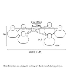 Telbix Lighting Ceiling Lights Marbell Close To Ceiling Lights-For-You