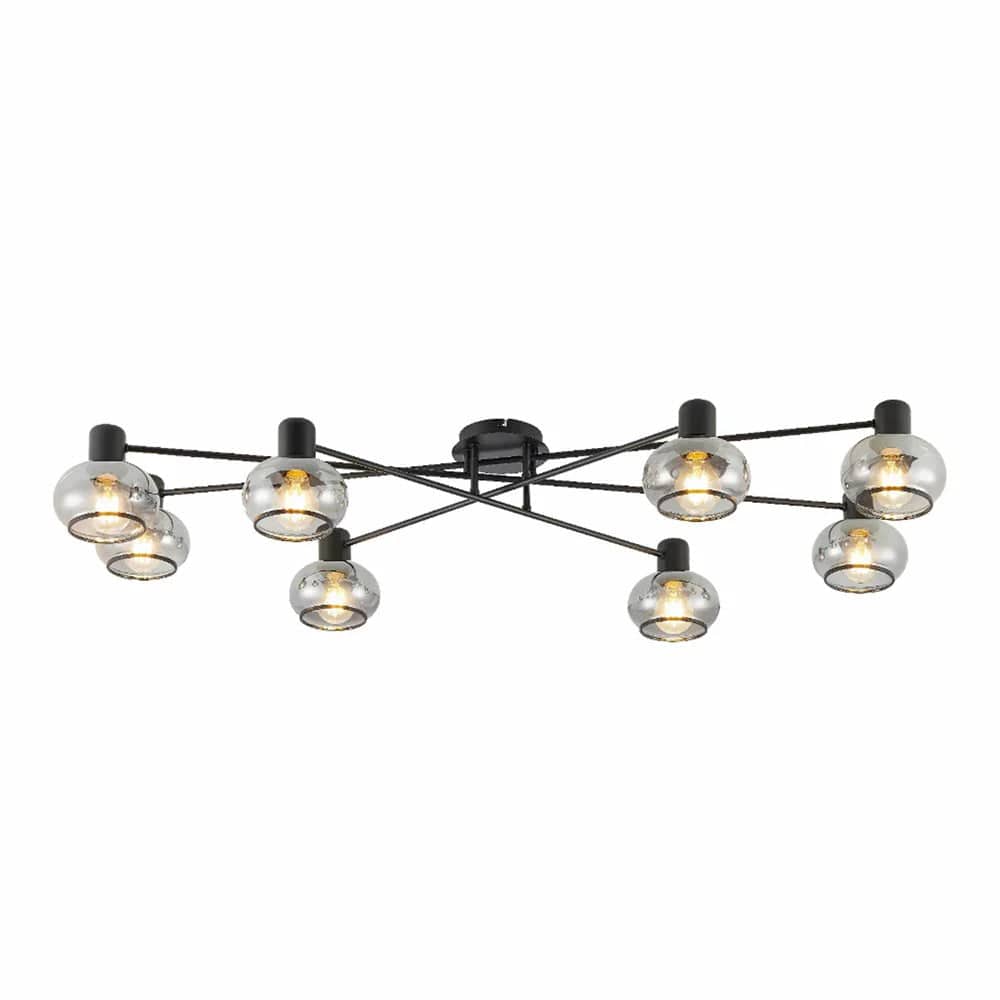 Telbix Lighting Ceiling Lights Marbell Close To Ceiling Lights-For-You MARBELL CTC8BKSM 9329501069905