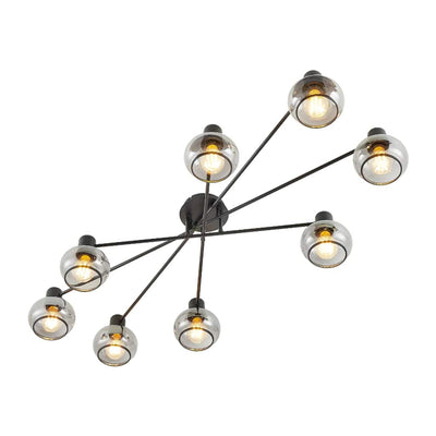 Telbix Lighting Ceiling Lights Marbell Close To Ceiling Lights-For-You MARBELL CTC8BKSM 9329501069905