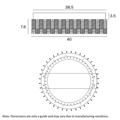 Telbix Lighting Close To Ceiling Light(CTC) RIAS 40 CTC Lights-For-You