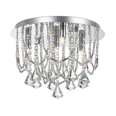 Telbix Lighting Close To Ceiling Light(CTC) Sandro CTC Modern Round 5Lt Lights-For-You SANDRO CTC5-CH 9329501046418