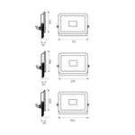 Telbix Lighting Flood Lights NEO Track LED SMD Exterior Flood Light 50w in Black Lights-For-You NEO 050.LP-840 9329501054925