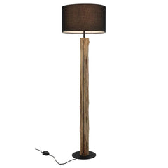 Telbix Lighting Floor Lamps Chad Floor Lamp 1Lt in Wood/Black Lights-For-You CHAD FL-WDBK 9329501070864