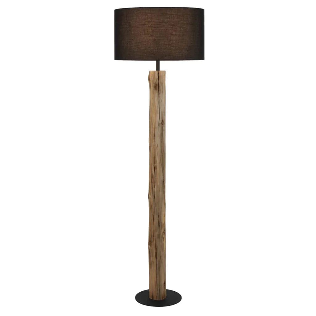 Telbix Lighting Floor Lamps Chad Floor Lamp 1Lt in Wood/Black Lights-For-You CHAD FL-WDBK 9329501070864