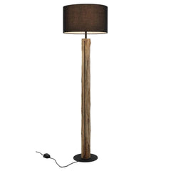 Telbix Lighting Floor Lamps Chad Floor Lamp in Wood Black Lights-For-You CHAD FL-WDBK 9329501070864