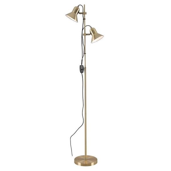 Telbix Lighting Floor Lamps Corelli Twin Headed Floor Lamp Lights-For-You CORELLI FL2-AB 9329501055311