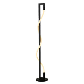 Telbix Lighting Floor Lamps CURVAL FLOOR LAMP Lights-For-You CURVAL FL-BK 9329501065372