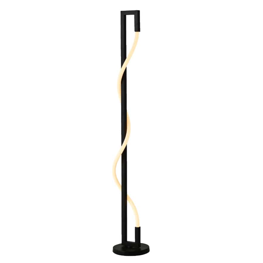 Telbix Lighting Floor Lamps CURVAL FLOOR LAMP Lights-For-You CURVAL FL-BK 9329501065372