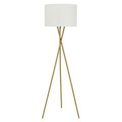 Telbix Lighting Floor Lamps Antique Gold/Ivory Denise Modern Tripod Floor Lamp 1Lt Lights-For-You DENISE FL-AGIV