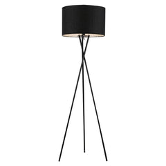Telbix Lighting Floor Lamps Black/Black Denise Modern Tripod Floor Lamp 1Lt Lights-For-You DENISE FL-BKBK