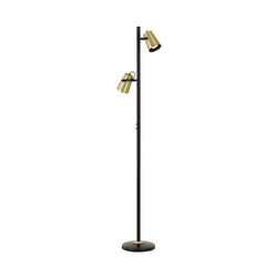 Telbix Lighting Floor Lamps Deny 2 Light Floor Lamp Black Lights-For-You DENY FL-BK 9329501050958