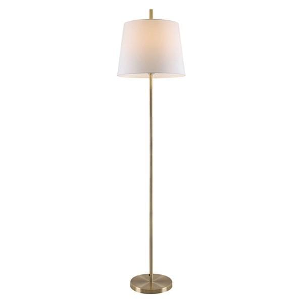 Telbix Lighting Floor Lamps White/Antique Brass Dior Floor Lamp 1Lt in White or Blue Lights-For-You DIOR FL-WHAB