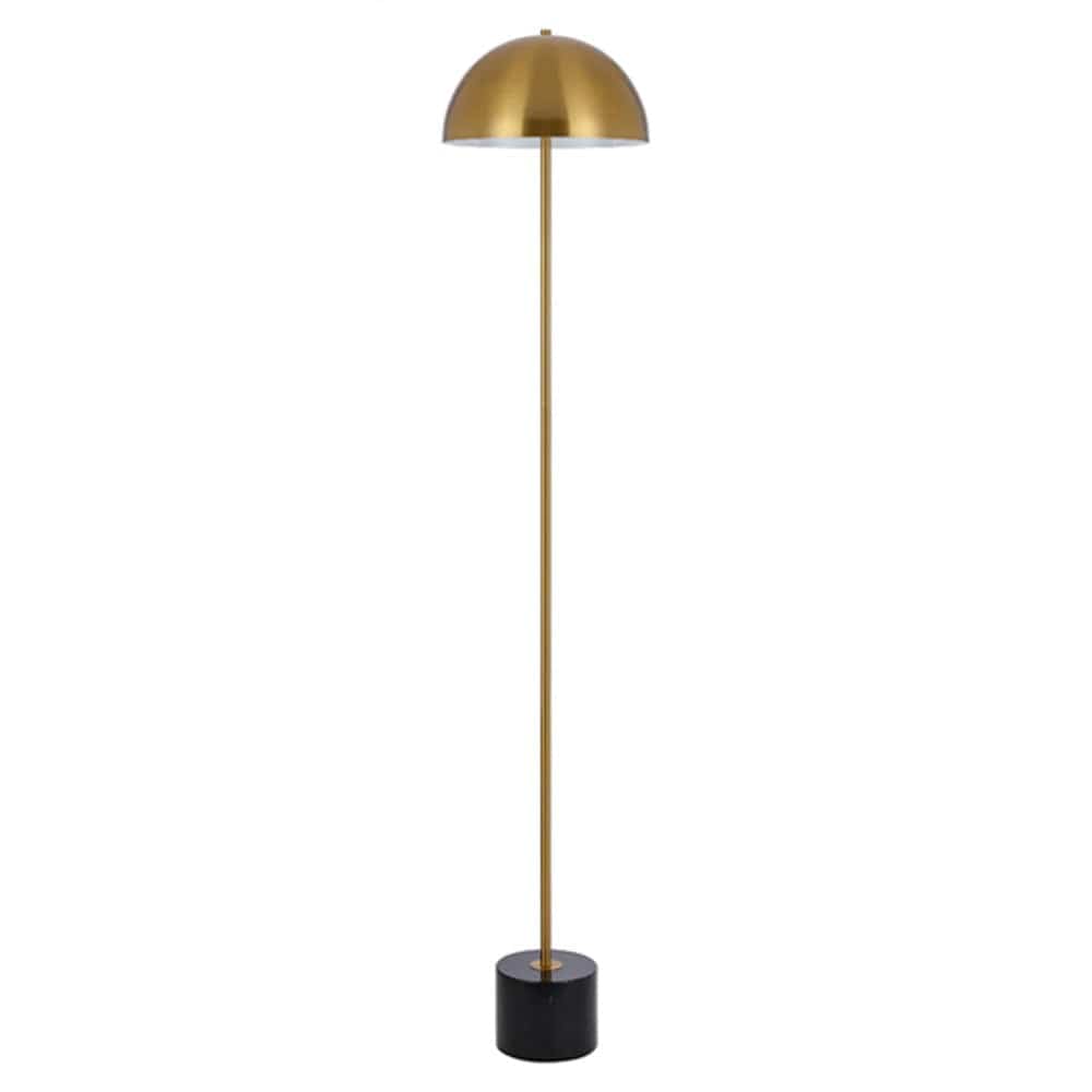 Telbix Lighting Floor Lamps Antique Gold/Black Domez Floor Lamp 2Lt Lights-For-You DOMEZ FL-BKMAG