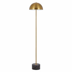 Telbix Lighting Floor Lamps Antique Gold/Black Terrazzo Domez Floor Lamp 2Lt Lights-For-You DOMEZ FL-BKTRZAG