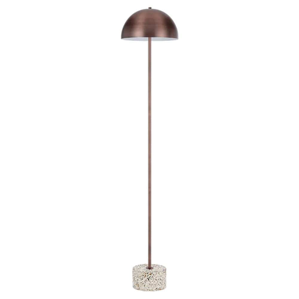 Telbix Lighting Floor Lamps Bronze/White Terrazzo Domez Floor Lamp 2Lt Lights-For-You DOMEZ FL-WHTRZBZ
