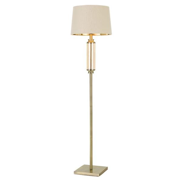 Telbix Lighting Floor Lamps Antique Brass/Amber Dorcel Floor Lamp Lights-For-You DORCEL FL-ABAM