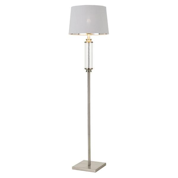 Telbix Lighting Floor Lamps Nickel/Clear Dorcel Floor Lamp DORCEL FL-NKCL