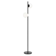 Telbix Lighting Floor Lamps Black Opal Matt Figaro Floor Lamp 2Lt Lights-For-You FIGARO FL2-BKOM