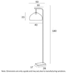 Telbix Lighting Floor Lamps Frya Floor Lamp in Natural Rattan Lights-For-You FRYA FL40NAT 9329501065129