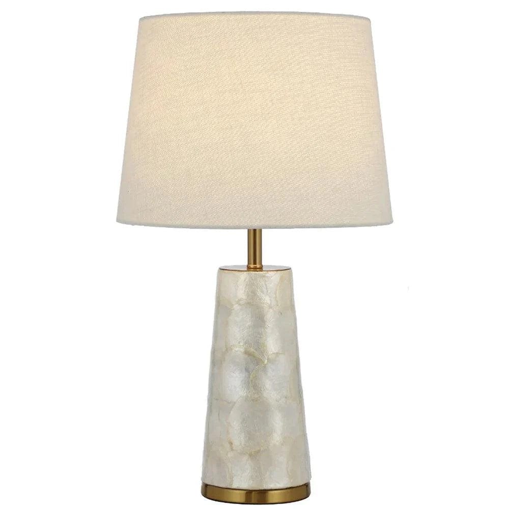 Telbix Lighting Floor Lamps Fusell Table Lamp White / Gold Lights-For-You