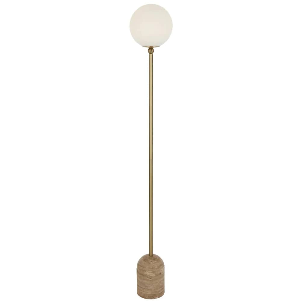 Telbix Lighting Floor Lamps Gina Floor Lamp 1Lt in Beige, Black Lights-For-You