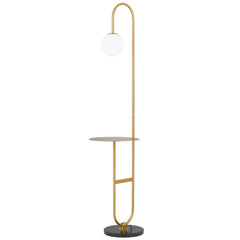 Telbix Lighting Floor Lamps Antique Gold Inez Floor Lamp Antique Gold Lights-For-You INEZ FL-BKAG