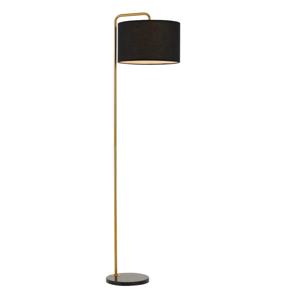 Telbix Lighting Floor Lamps Gold / Black Ingrid 1 Light Floor Lamp Lights-For-You INGRID FL-GDBK