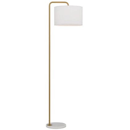 Telbix Lighting Floor Lamps Gold / White Ingrid 1 Light Floor Lamp Lights-For-You INGRID FL-GDWH