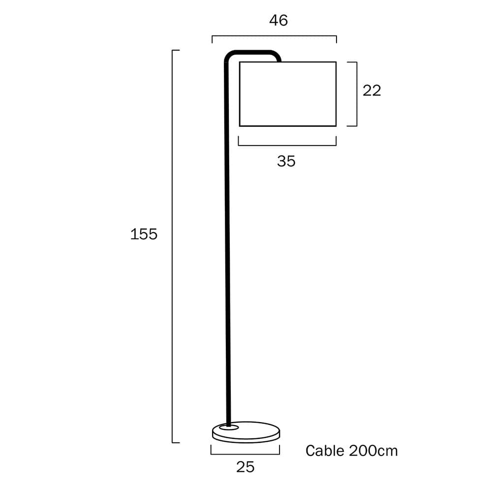 Telbix Lighting Floor Lamps Ingrid 1 Light Floor Lamp Lights-For-You