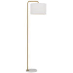 Telbix Lighting Floor Lamps Ingrid 1 Light Floor Lamp Lights-For-You INGRID FL-GDWH 9329501063668