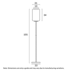 Telbix Lighting Floor Lamps KOROVA Floor Lamp 1 LT in Opal or Smoke Glass Lights-For-You