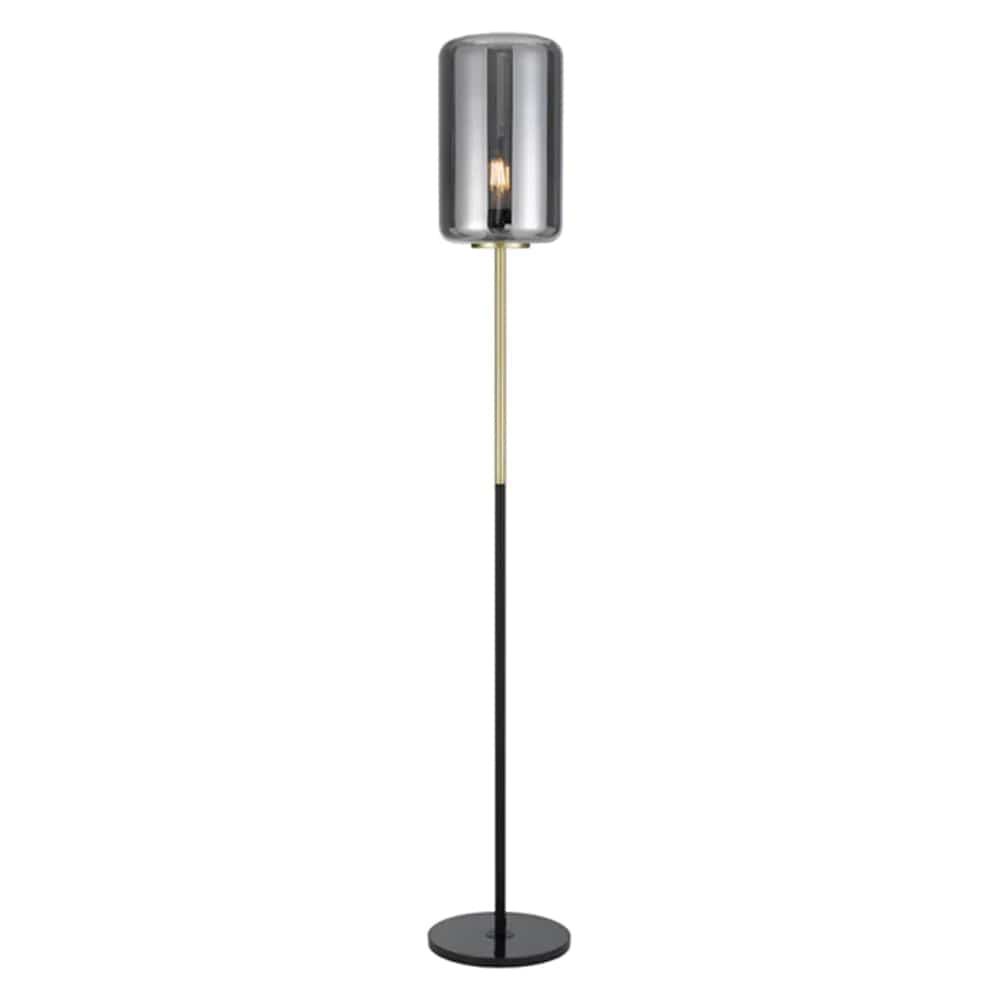 Telbix Lighting Floor Lamps KOROVA Floor Lamp 1 LT in Opal or Smoke Glass Lights-For-You KOROVA FL-BRSOP-2