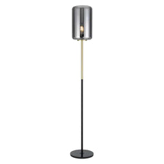 Telbix Lighting Floor Lamps KOROVA Floor Lamp 1 LT in Opal or Smoke Glass Lights-For-You KOROVA FL-BRSOP-2