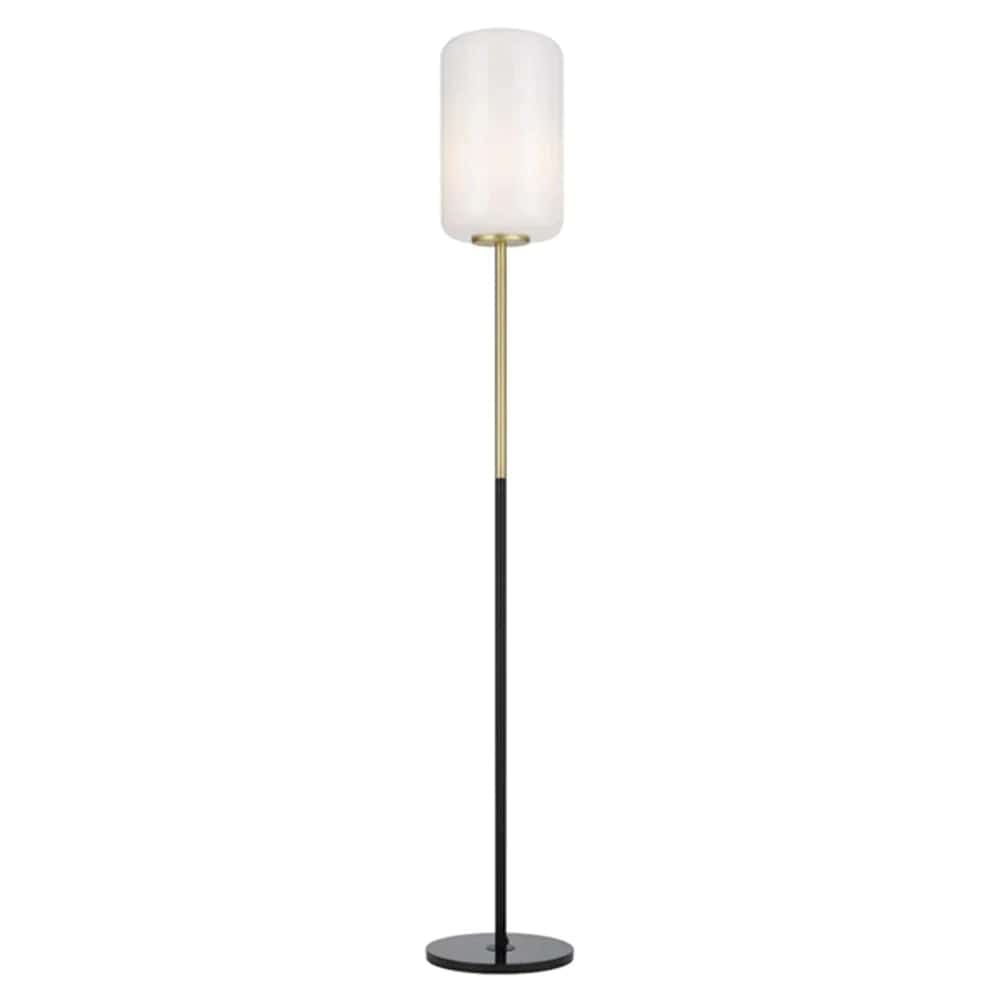 Telbix Lighting Floor Lamps KOROVA Floor Lamp 1 LT in Opal or Smoke Glass Lights-For-You KOROVA FL-BRSOP 9329501062647