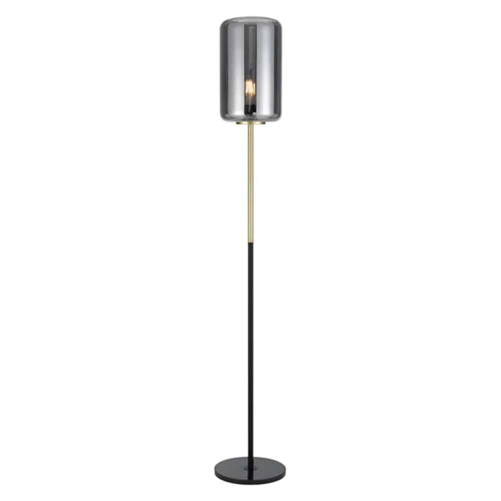 Telbix Lighting Floor Lamps Smoke Glass KOROVA Floor Lamp 1 LT in Opal or Smoke Glass Lights-For-You KOROVA FL-BRSOP-2