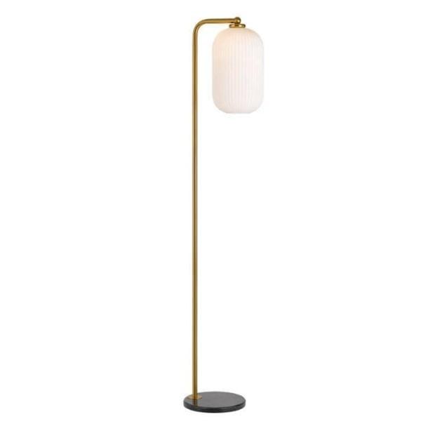 Telbix Lighting Floor Lamps Lark 1 Light Floor Lamp Antique Gold Lights-For-You LARK FL-AGOP 9329501054482