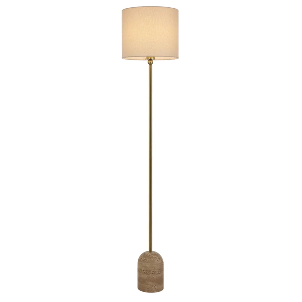 Telbix Lighting Floor Lamps Livia Floor Lamp 1Lt in Beige, Black Lights-For-You