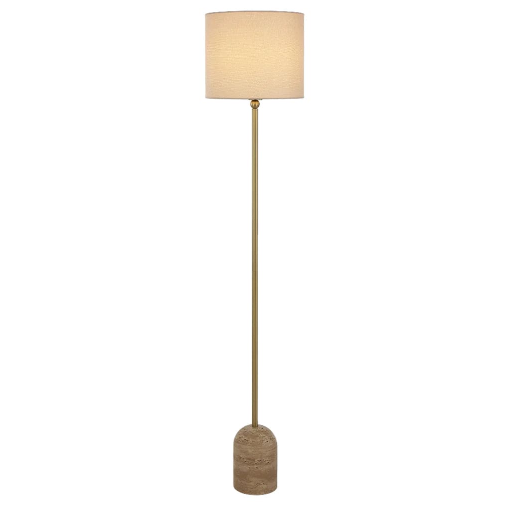 Telbix Lighting Floor Lamps Livia Floor Lamp 1Lt in Beige, Black Lights-For-You LIVIA FL-BECM 9329501071052