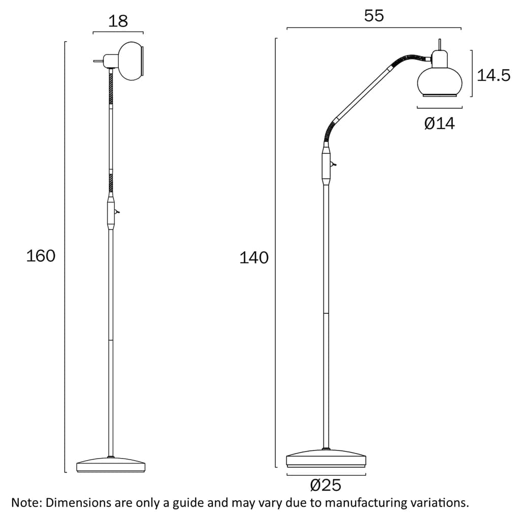 Telbix Lighting Floor Lamps Marbell Floor Lamp 1Lt Lights-For-You