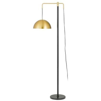 Telbix Lighting Floor Lamps Marthos 1 Light Floor Lamp Black/Antique Gold Lights-For-You MARTHOS FL-BKAG 9329501061442