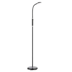 Telbix Lighting Floor Lamps Black Modern Adjustable LED Floor Lamp in Black, Nickel or White Lights-For-You TYLER FL-BK