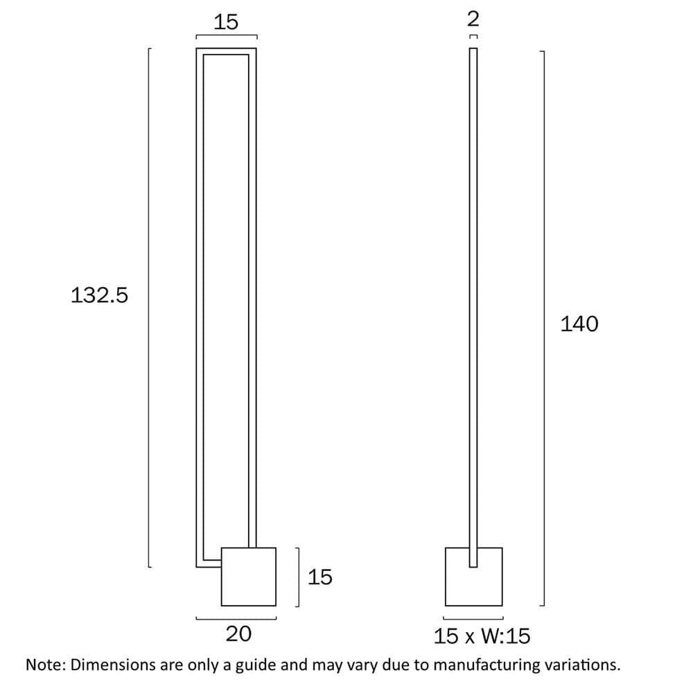 Telbix Lighting Floor Lamps Modric LED Floor Lamp in Black/Gold or Grey Lights-For-You