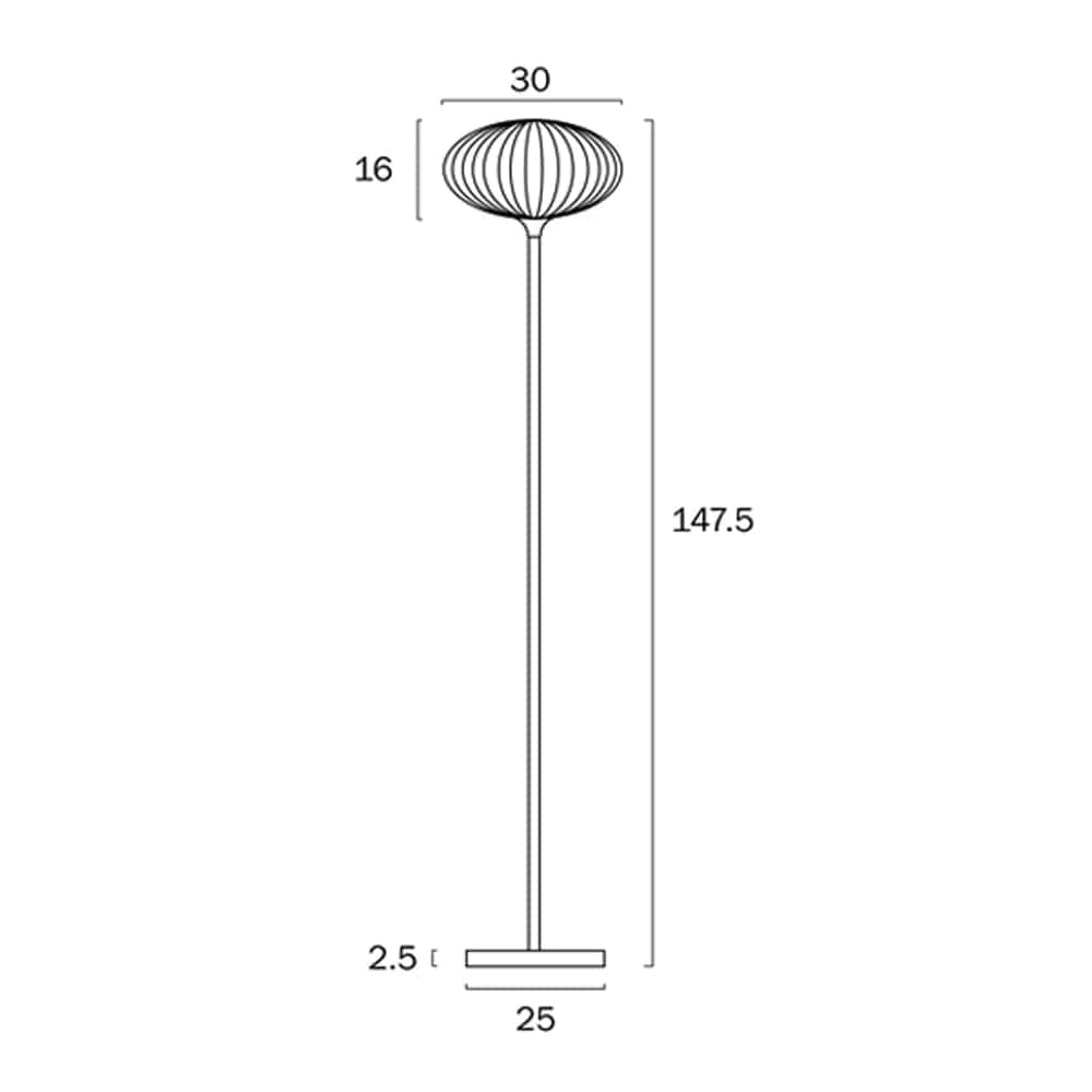 Telbix Lighting Floor Lamps Nori Floor Lamps 1 LT in Black/Opal Matt Lights-For-You NORI FL-BKOM 9329501062852