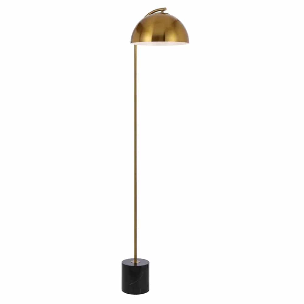 Telbix Lighting Floor Lamps Black/Antique Gold Ortez Floor Lamp 1Lt Lights-For-You ORTEZ FL-BKAG