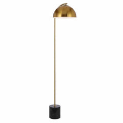 Telbix Lighting Floor Lamps Black/Antique Gold Ortez Floor Lamp 1Lt Lights-For-You ORTEZ FL-WHAG