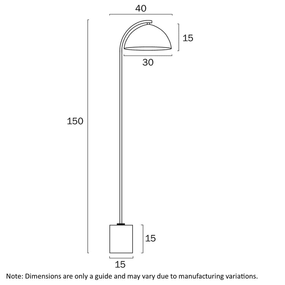 Telbix Lighting Floor Lamps Ortez Floor Lamp 1Lt Lights-For-You