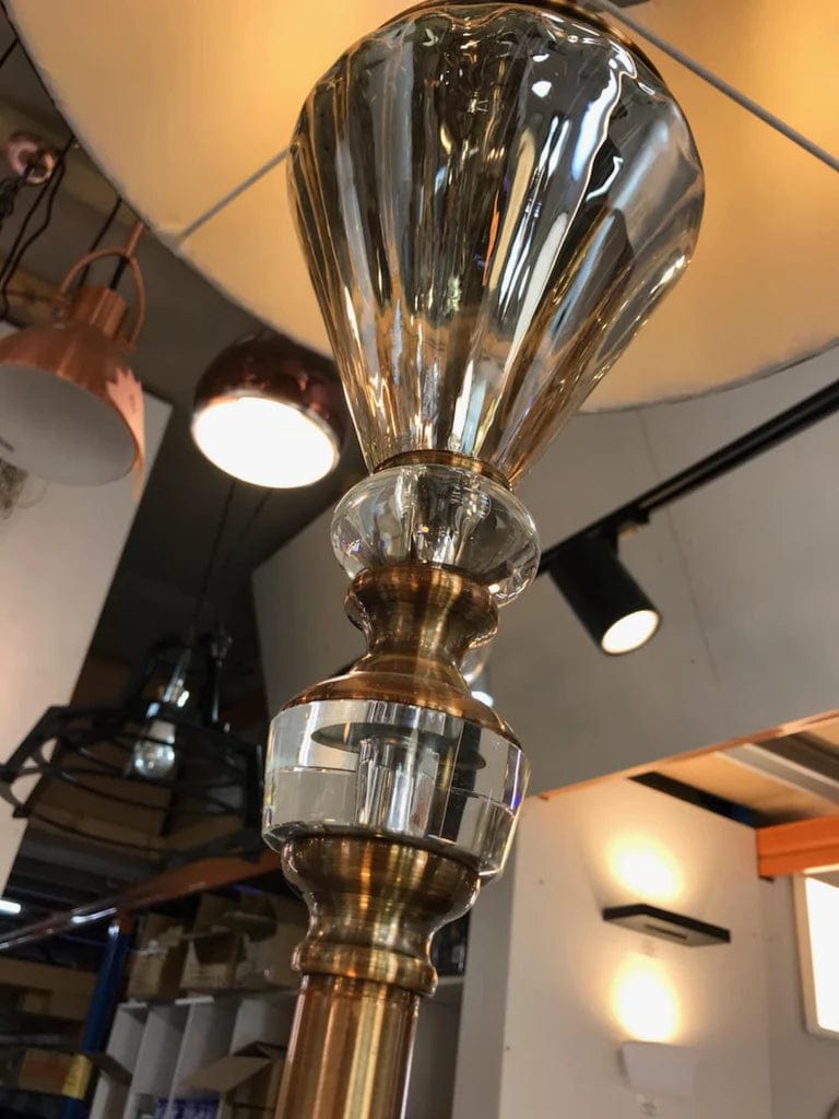 Telbix Lighting Floor Lamps Oxford Floor Lamp Vintage in Antique Brass OXFORD FL-ABGD