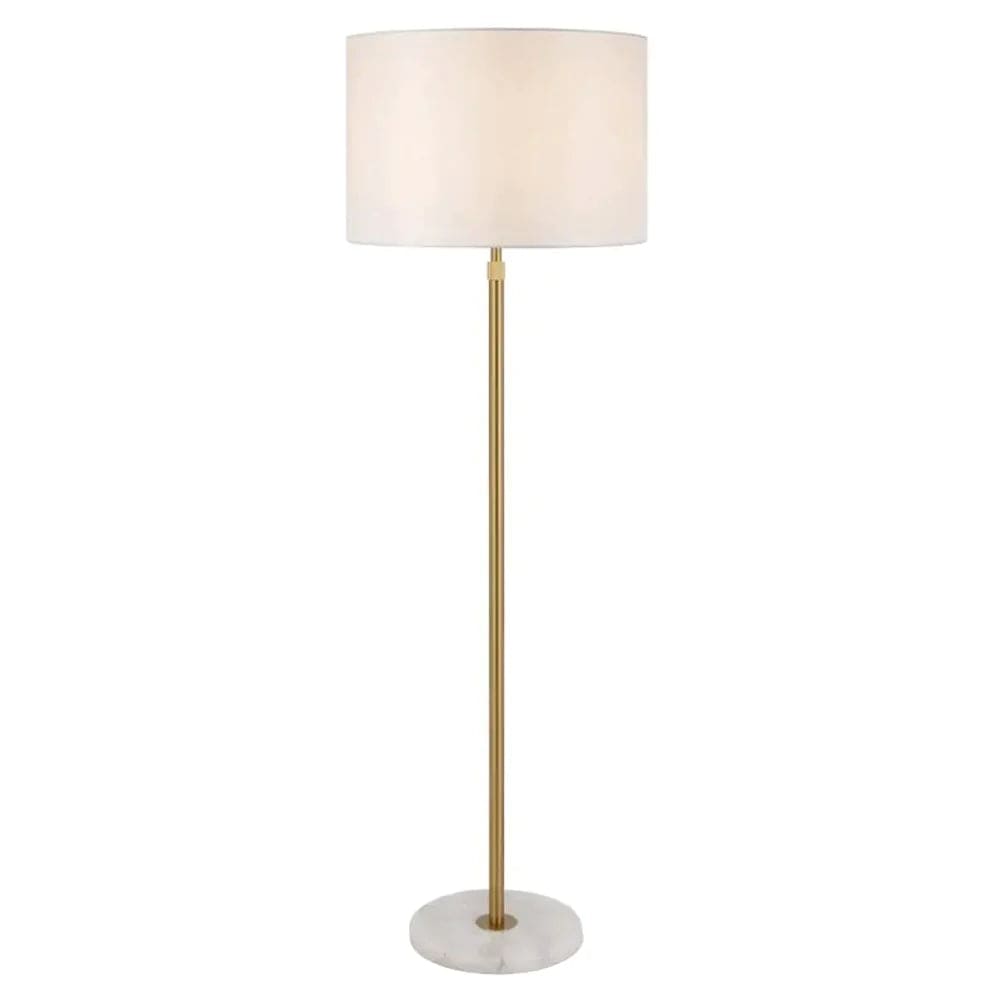 Telbix Lighting Floor Lamps Antique Gold Placin Floor Lamp 1Lt in Antique Gold or Bronze PLACIN FL-AGIV