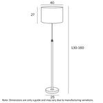 Telbix Lighting Floor Lamps Placin Floor Lamp 1Lt Lights-For-You