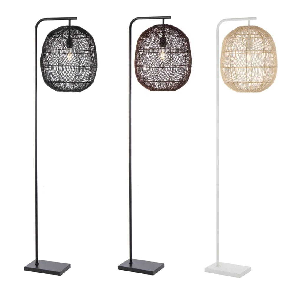 Black deals rattan lamps